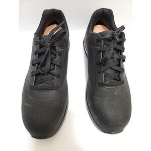 Skechers Men's Black Slip Resistant Memory Foam Steal toe Sneakers Size 11